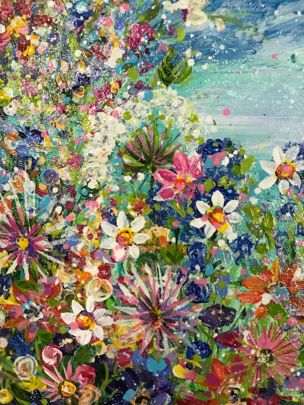 Floral Joy - Painting by Jan Rogers