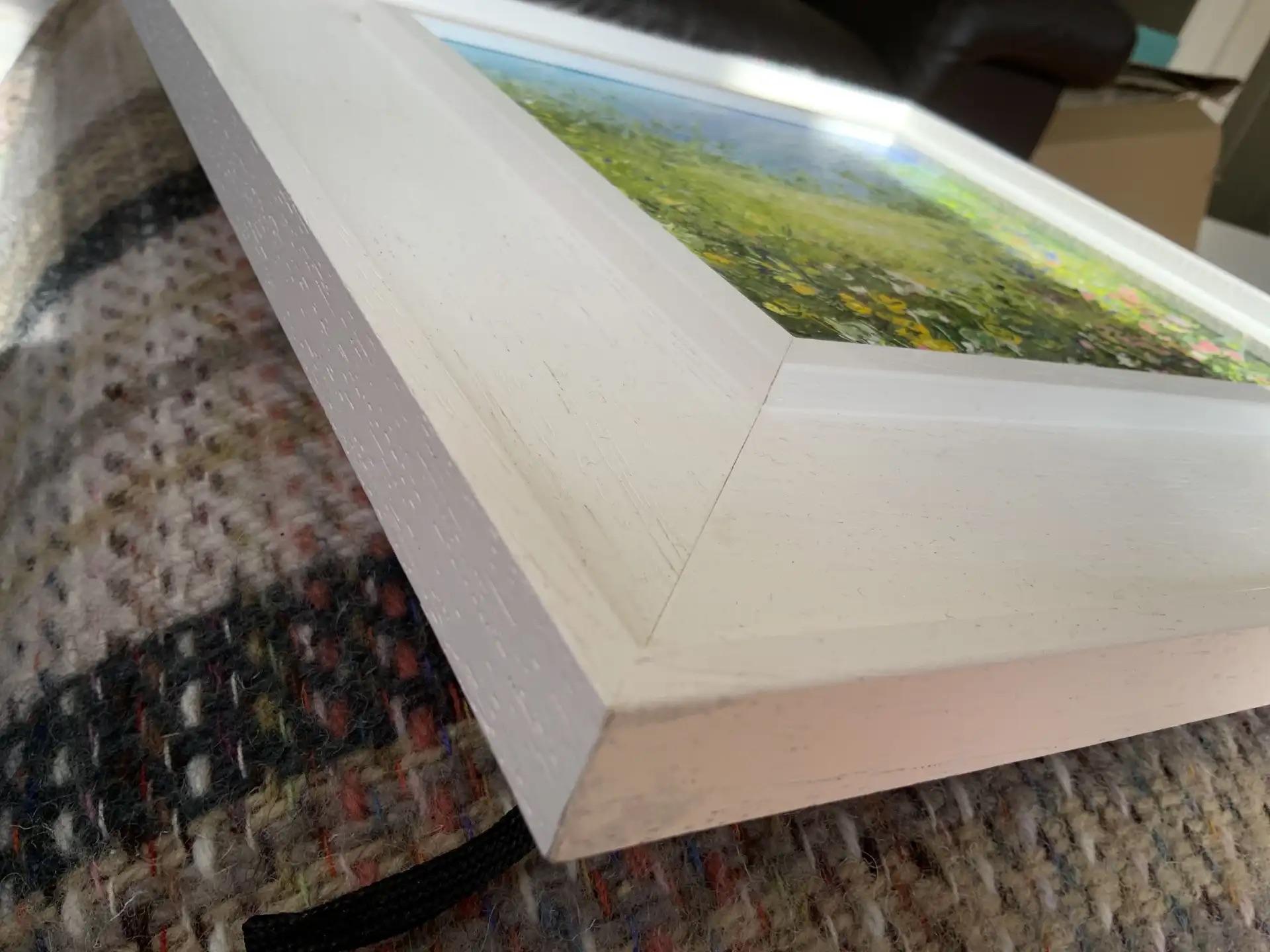 Hedgerow I, art floral, Meadow, peinture de paysage originale du Lancashire - Impressionnisme Painting par Jan Rogers