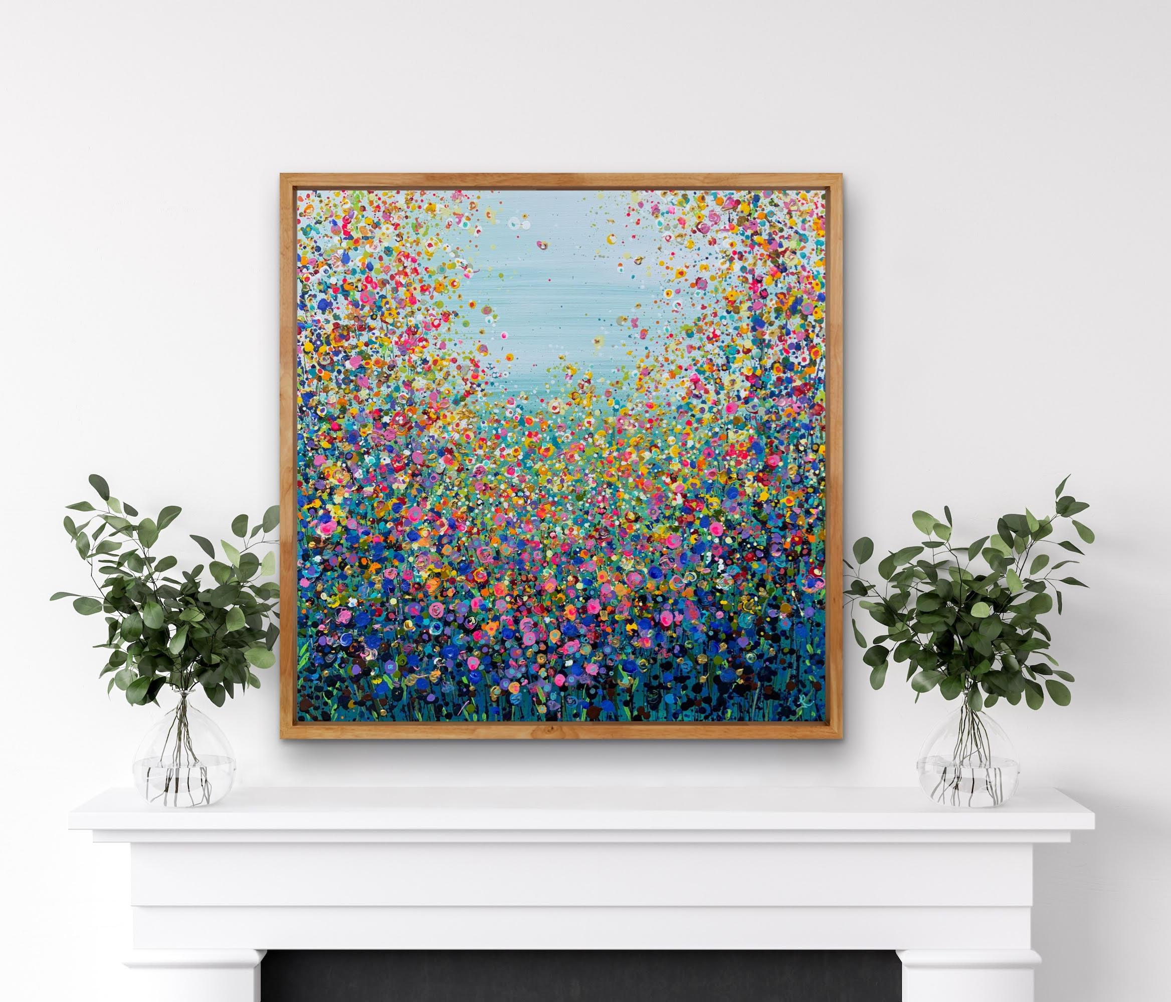 Meadows Mayhem by Jan Rogers, Original painting, Floral painting, Botanical art For Sale 7