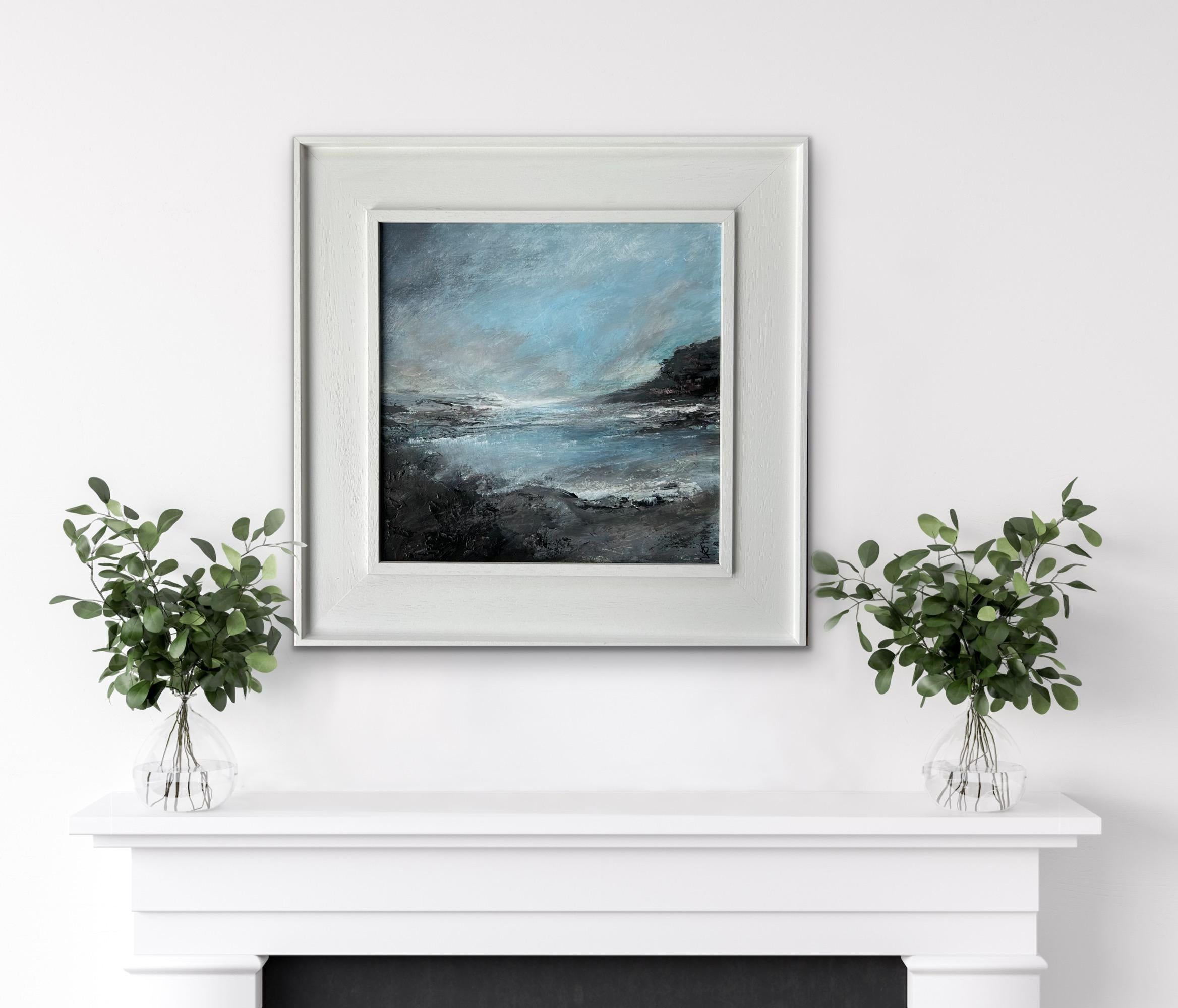 Northumberland Coast I & II, Diptych, original painting, landscape, contemporary For Sale 1