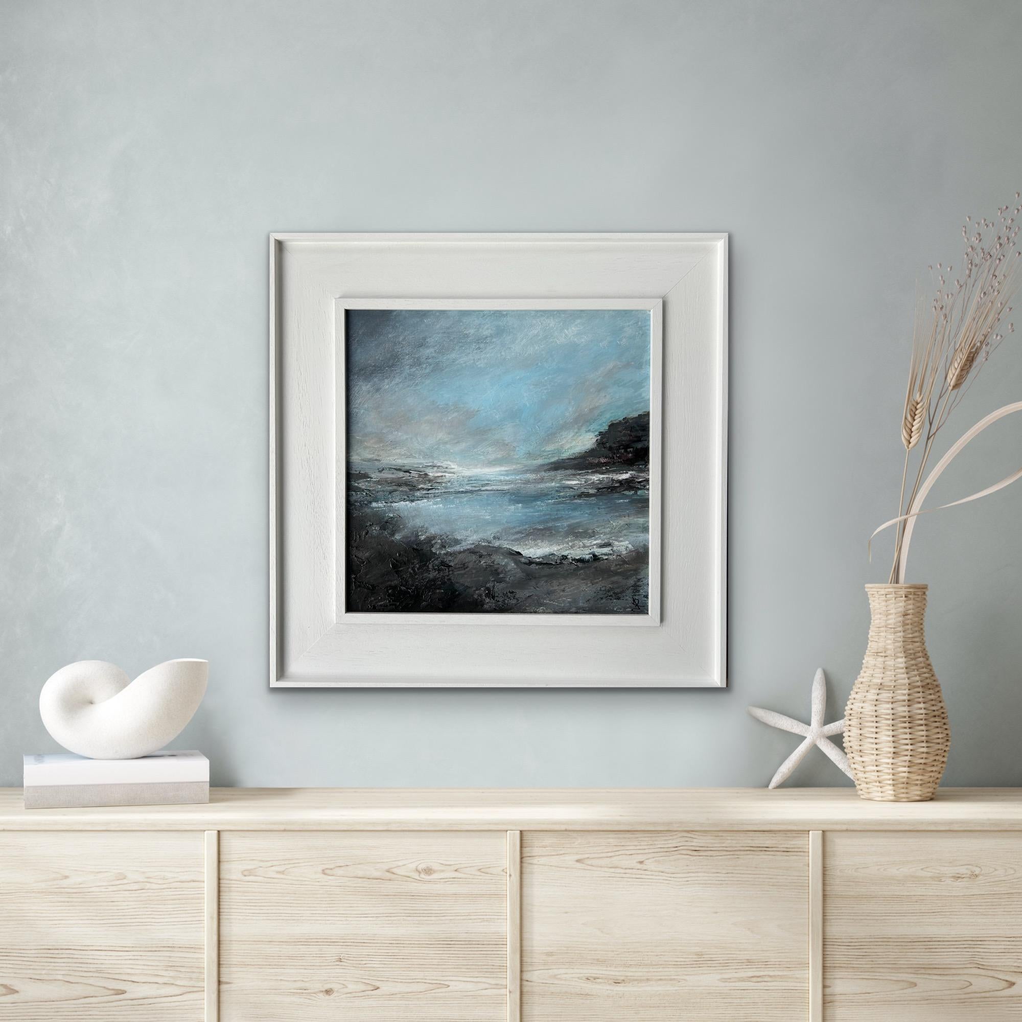 Northumberland Coast I & II, Diptych, original painting, landscape, contemporary For Sale 3