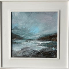 Northumberland Coast II, quadro originale, paesaggio, contemporaneo