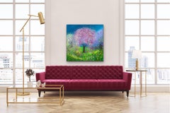 Pink and Violet Blossom Tree