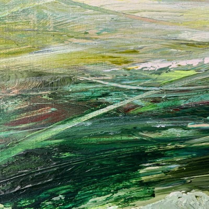 Ribble Valley Lancashire II, pintura original, pintura de paisaje, arte abstracto - Painting de Jan Rogers