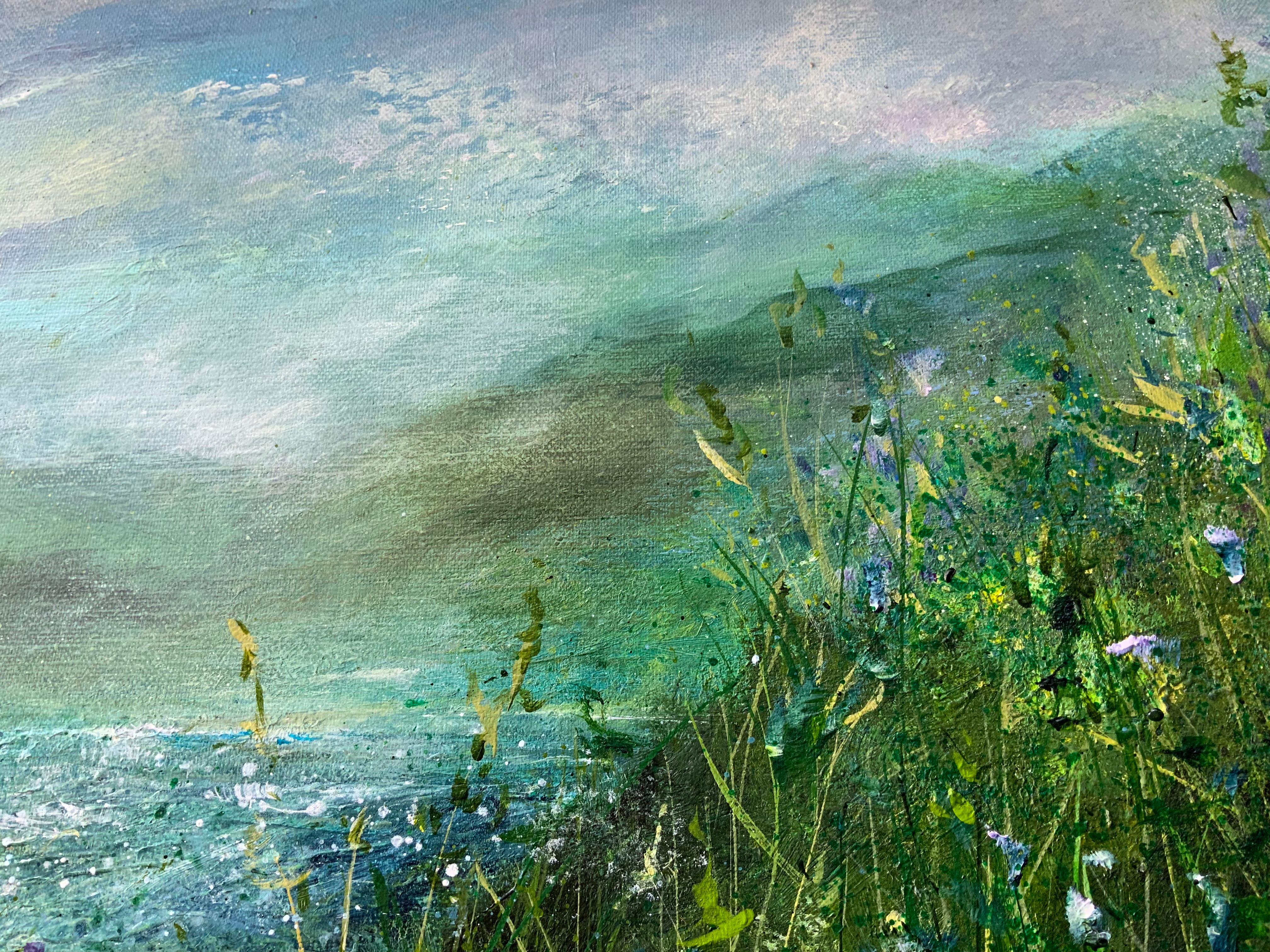 Ullswater to Pooley Bridge, original painting, landscape, contemporary For Sale 2