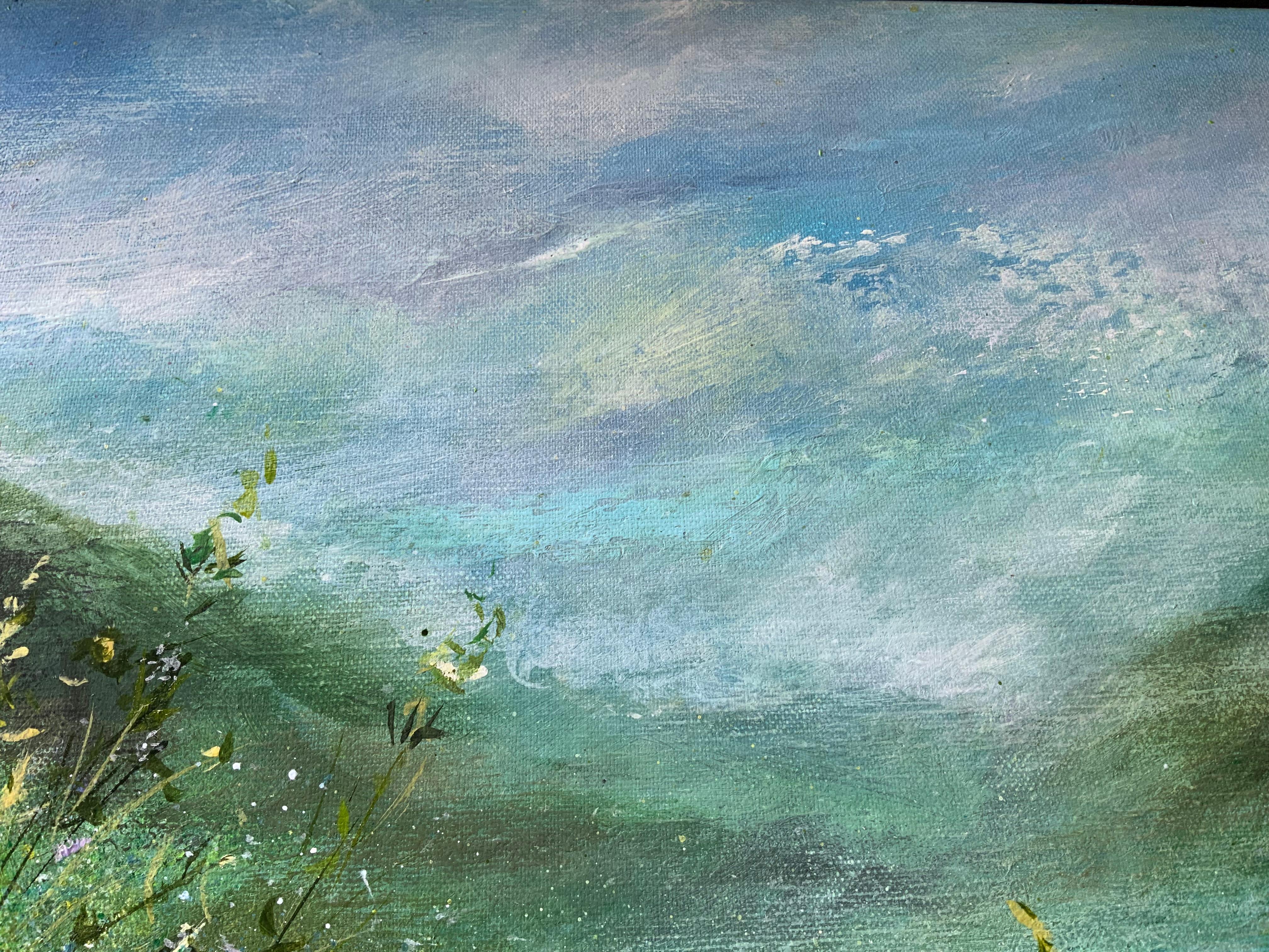 Ullswater to Pooley Bridge, original painting, landscape, contemporary For Sale 3