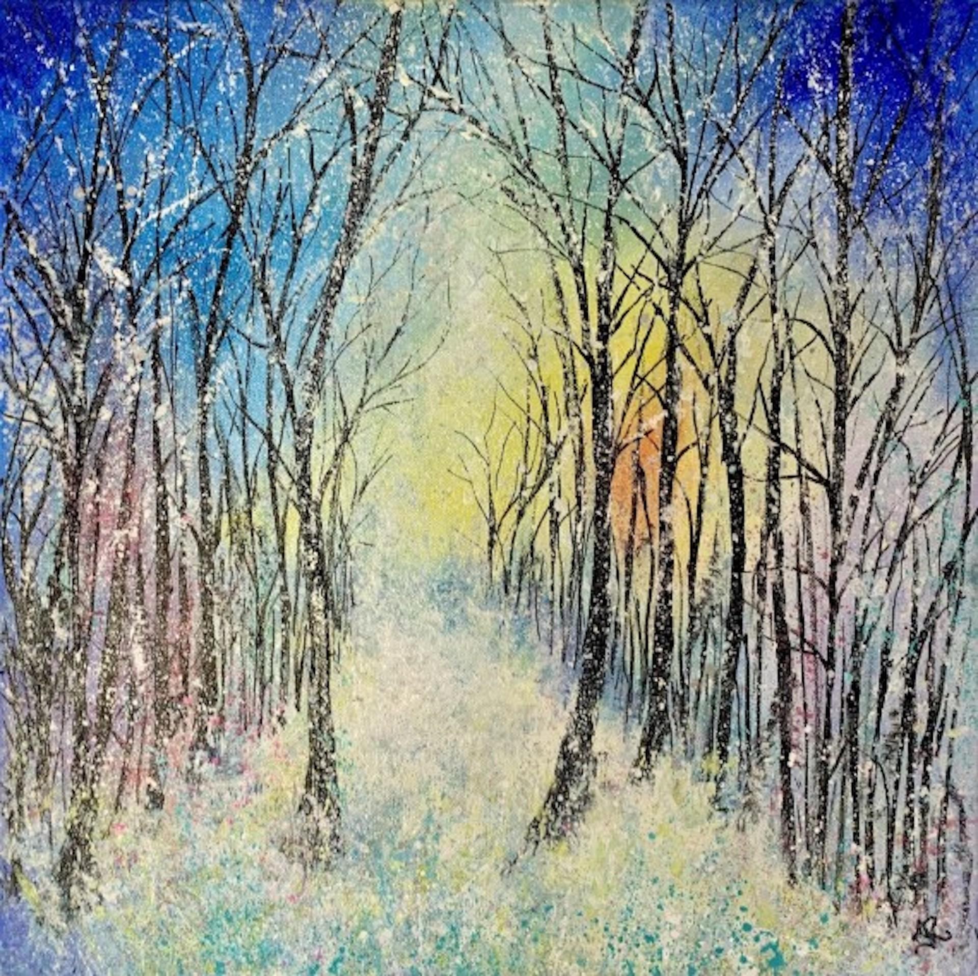 Winter Woodland, Jan Rogers, Original Landscape Painting, Forest Art, Nature Art