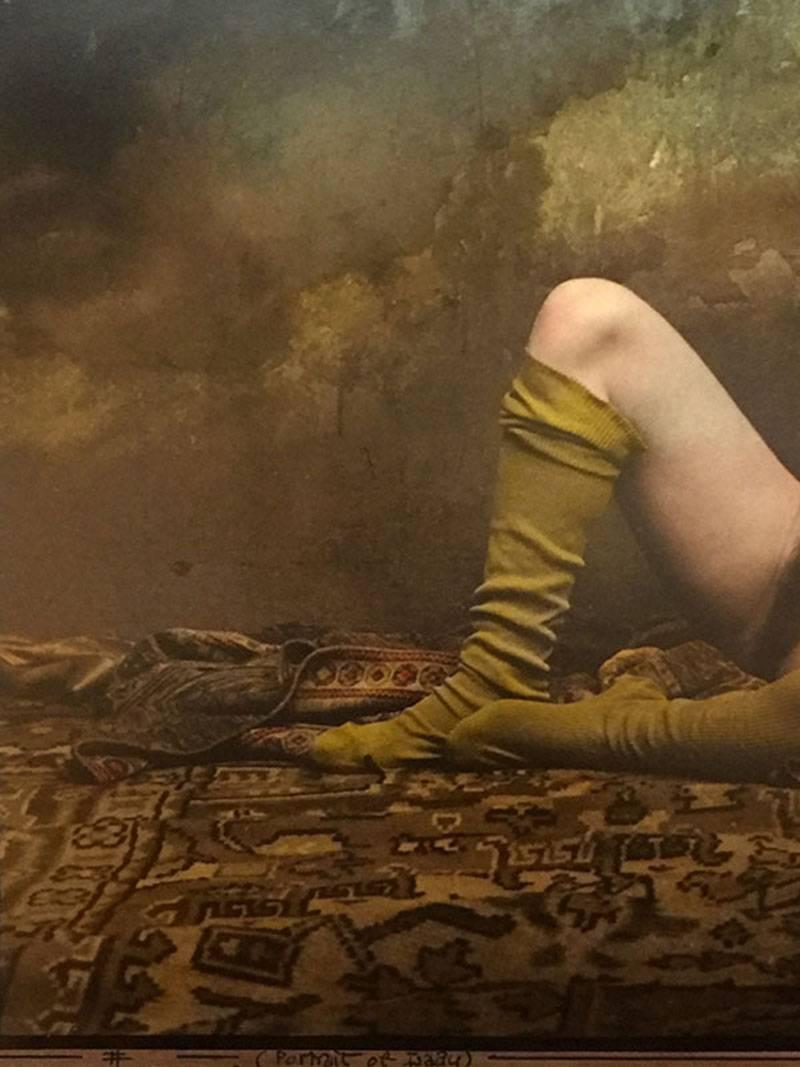 Jan Saudek, „Porträt einer Dame“, Original-Silber-Gelatinedruck, Fotografie, 1994 (Tschechisch) im Angebot