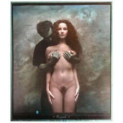 Jan Saudek, fotógrafo checo, impresión en gelatina de plata titulada "Marioneta''