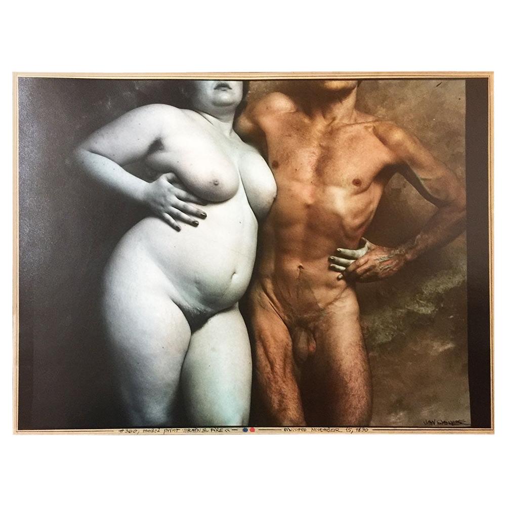 Jan Saudek, fotógrafo checo, impresión en gelatina de plata "Lluvia y fuego"
