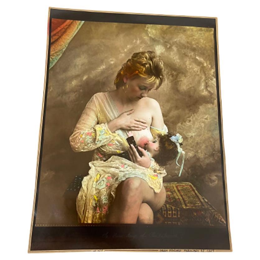 Jan Saudek, Czech Photographer, Silver Gelatin Print, Oh, Those Days of Childhood For Sale