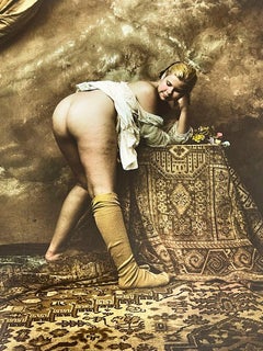 Jan Saudek, fotografo ceco, stampa alla gelatina d'argento, titolo Felicità