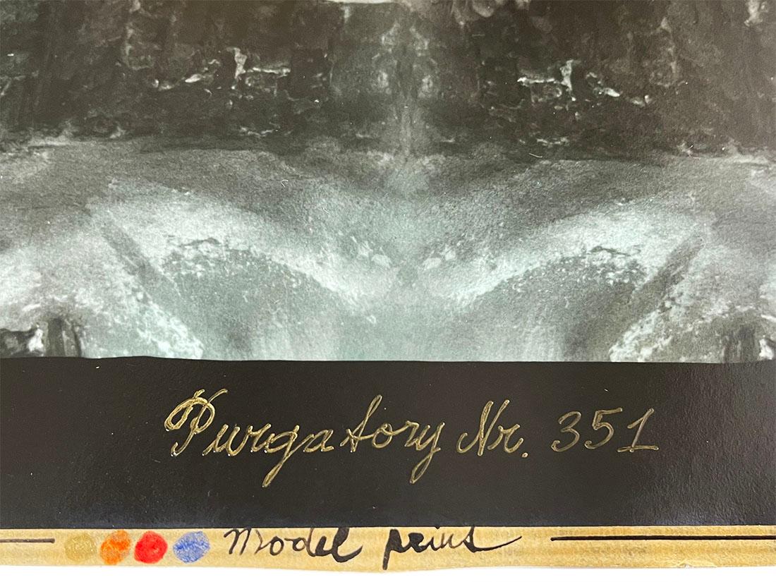 20th Century Jan Saudek, Czech Photographer, Silver Gelatin Print, Titled Purgatory Nr. 351 For Sale