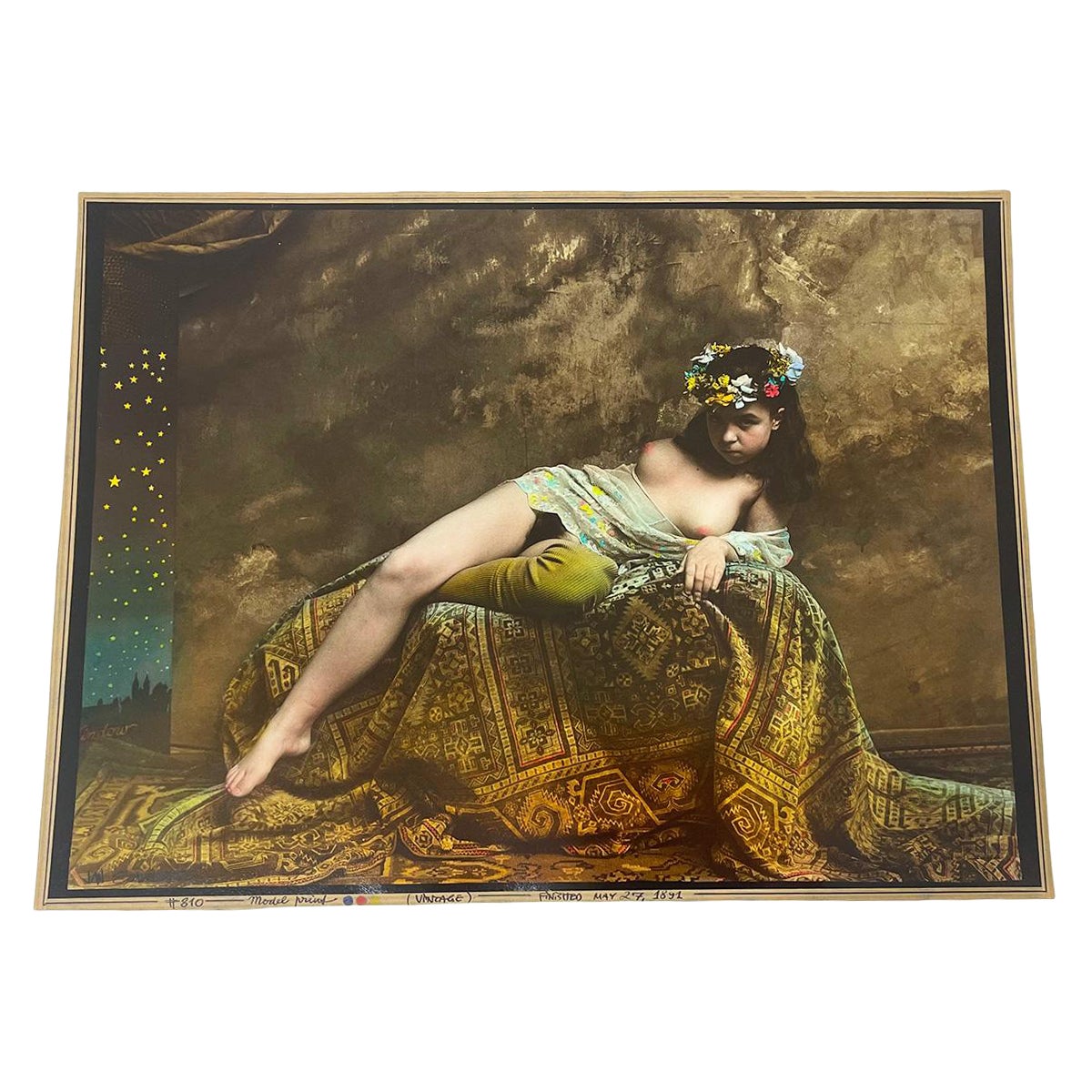 Jan Saudek, photographe tchèque, estampe à la gélatine argentique (ancienne), n° 810