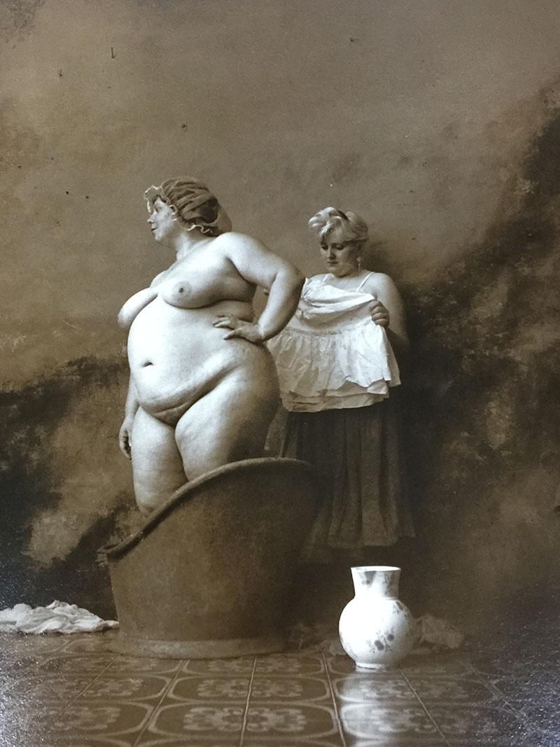 20th Century Jan Saudek, Czech Photographer, ''The Bath'' For Sale