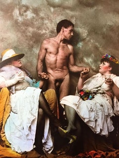 Jan Saudek, Czech Photographer, "With my Wife and My Beloved Daughter"