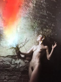 Jan Saudek, ''IDA Holts the Flaming Torch'', Original Photograph