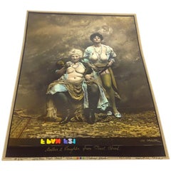 Jan Saudek Original Photograph, "Mother & Daughter from Pearl Street", 1992