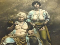 Jan Saudek Original Photograph, "Mother & Daughter from Pearl Street", 1992