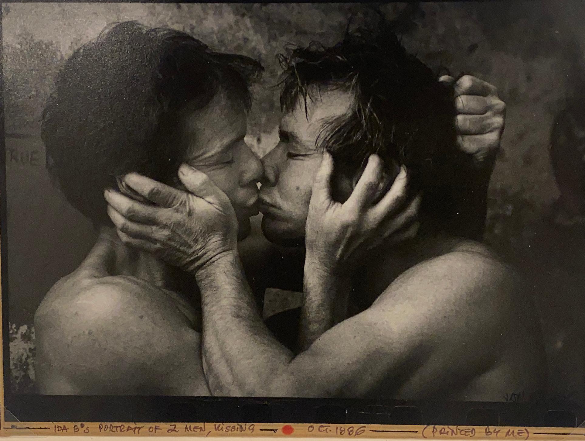 2 men kissing