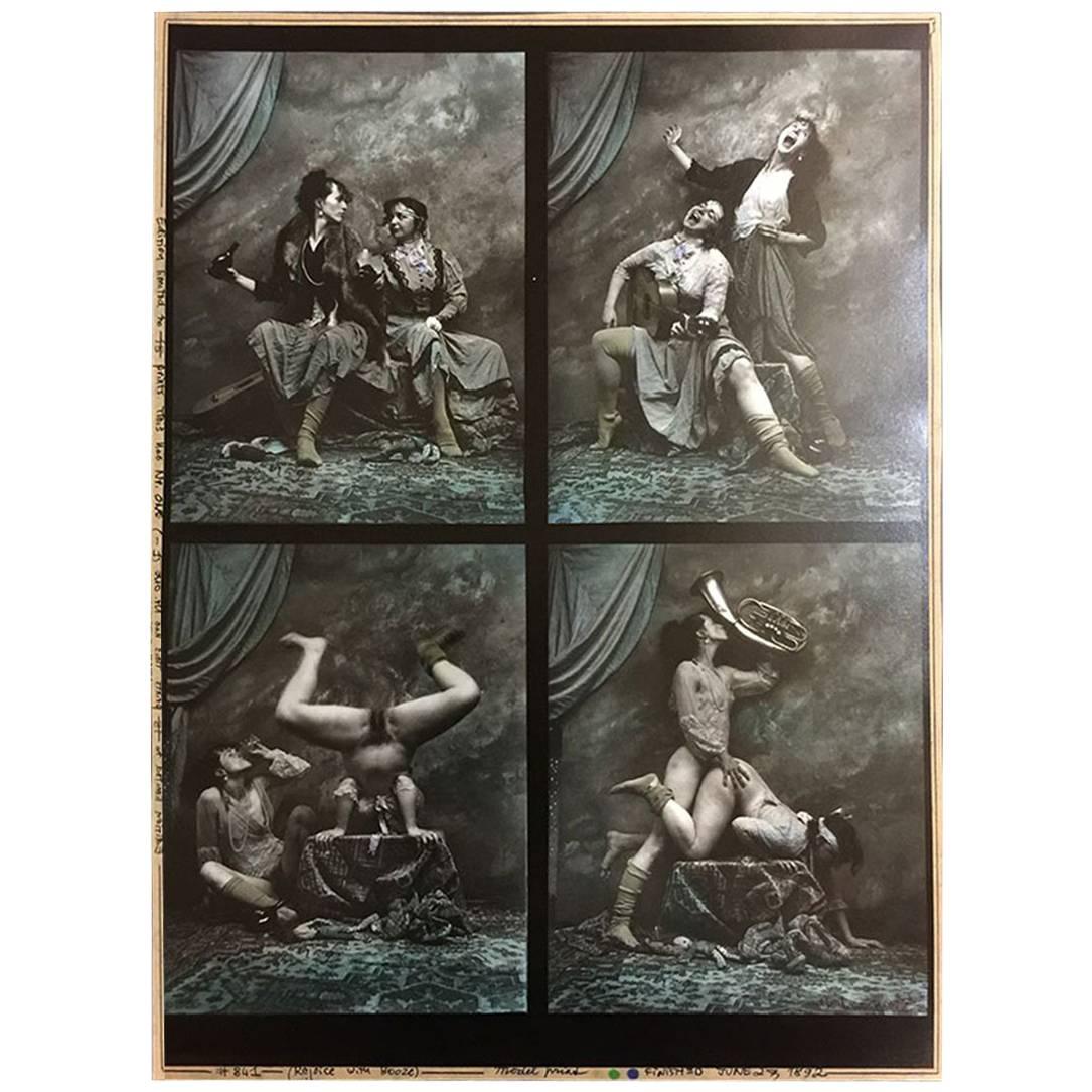 Jan Saudek, « Rejoice the booze », impression originale de gélatine argentique, photographie, 1992 en vente