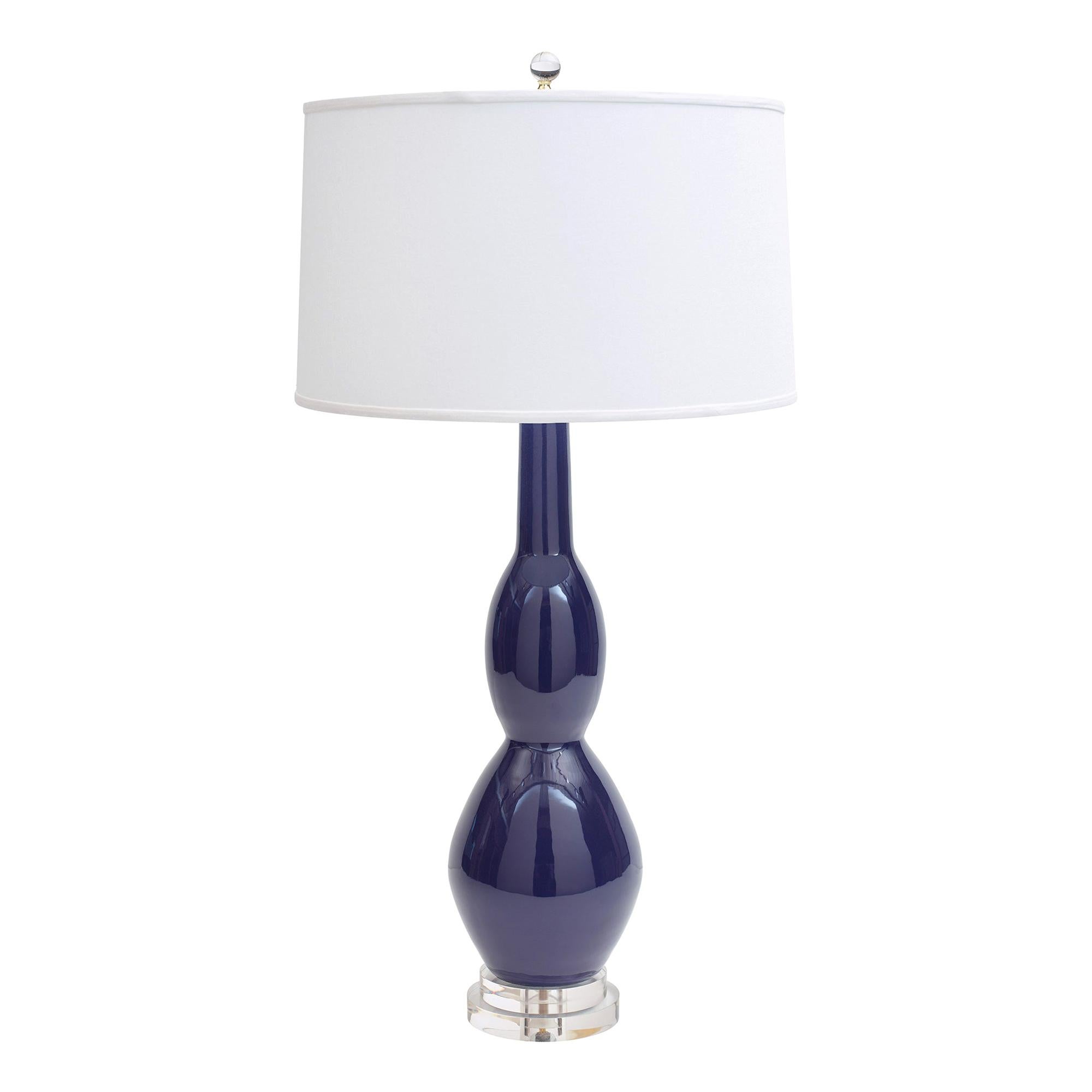 Jan Showers Kravet Marilyn Table Lamp with Ivory Linen Shade for Curatedkravet