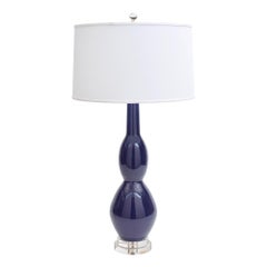 Jan Showers lampe de bureau Kravet Marilyn avec abat-jour en lin ivoire pour Curatedkravet