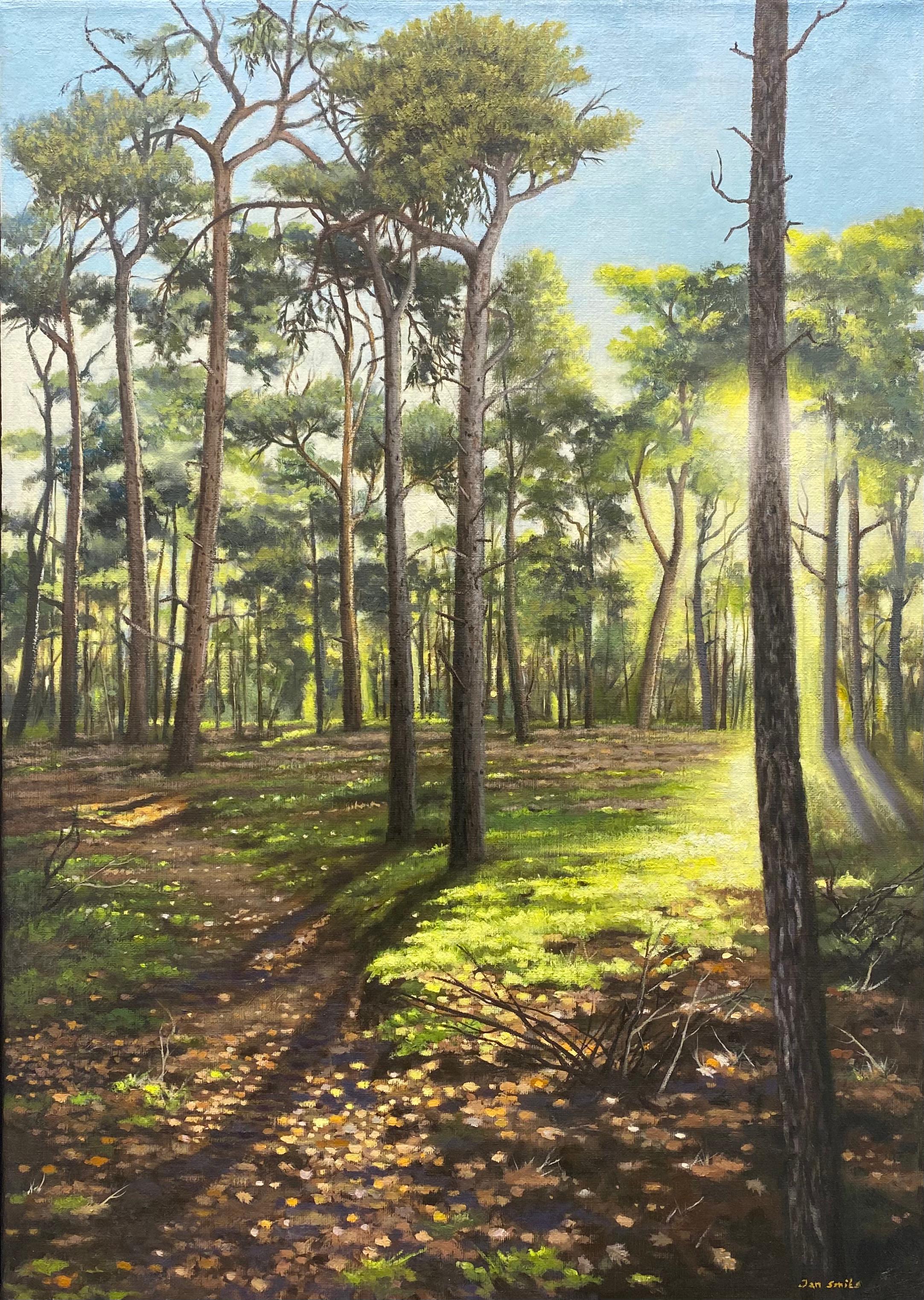  21st Century Contemporary Dutch Landscape Painting of a Forest