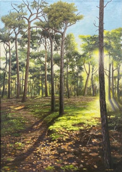  21st Century Contemporary Dutch Landscape Painting of a Forest