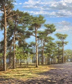 Ai margini della foresta - Pittura paesaggistica olandese contemporanea del XXI secolo