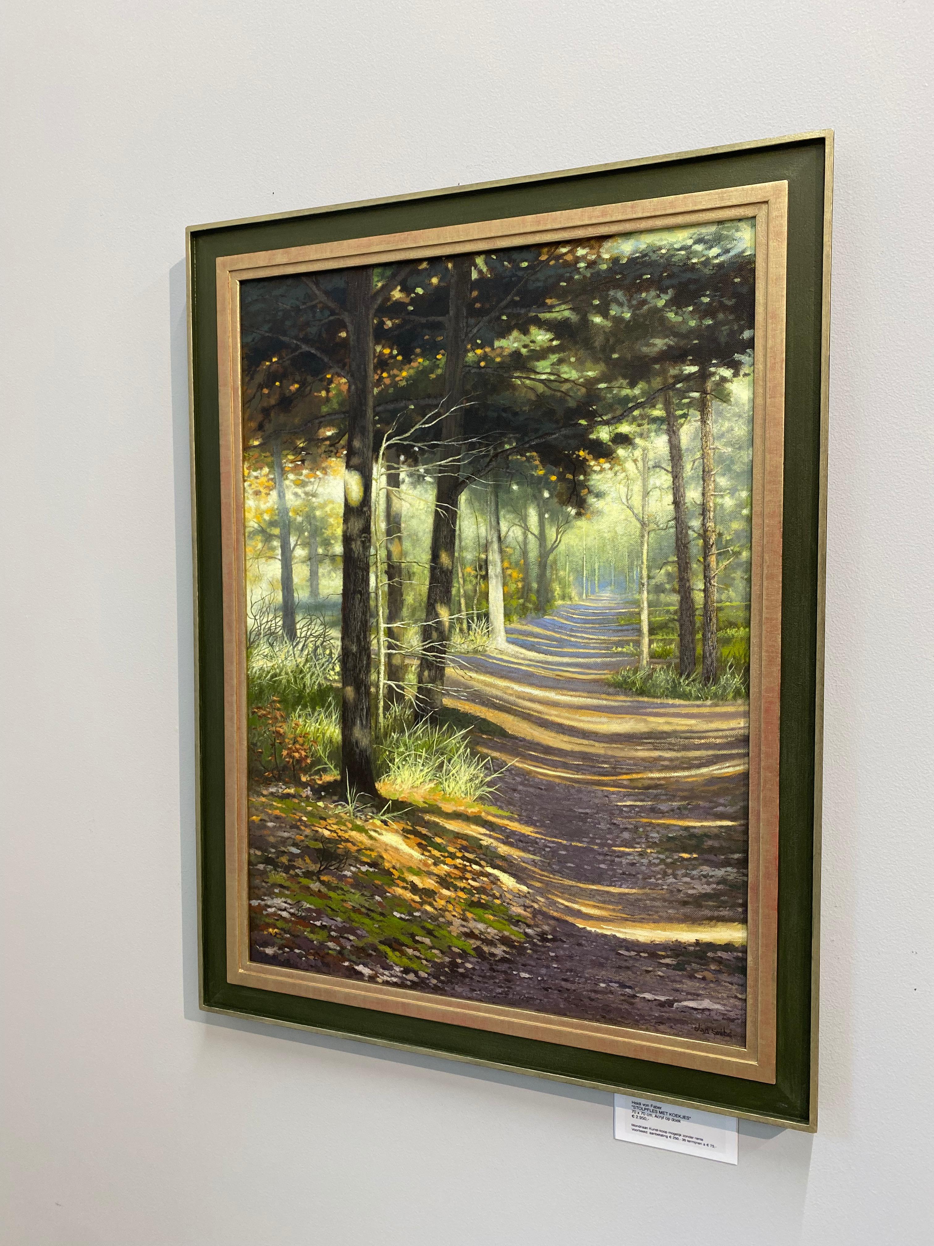 path in the woods painting