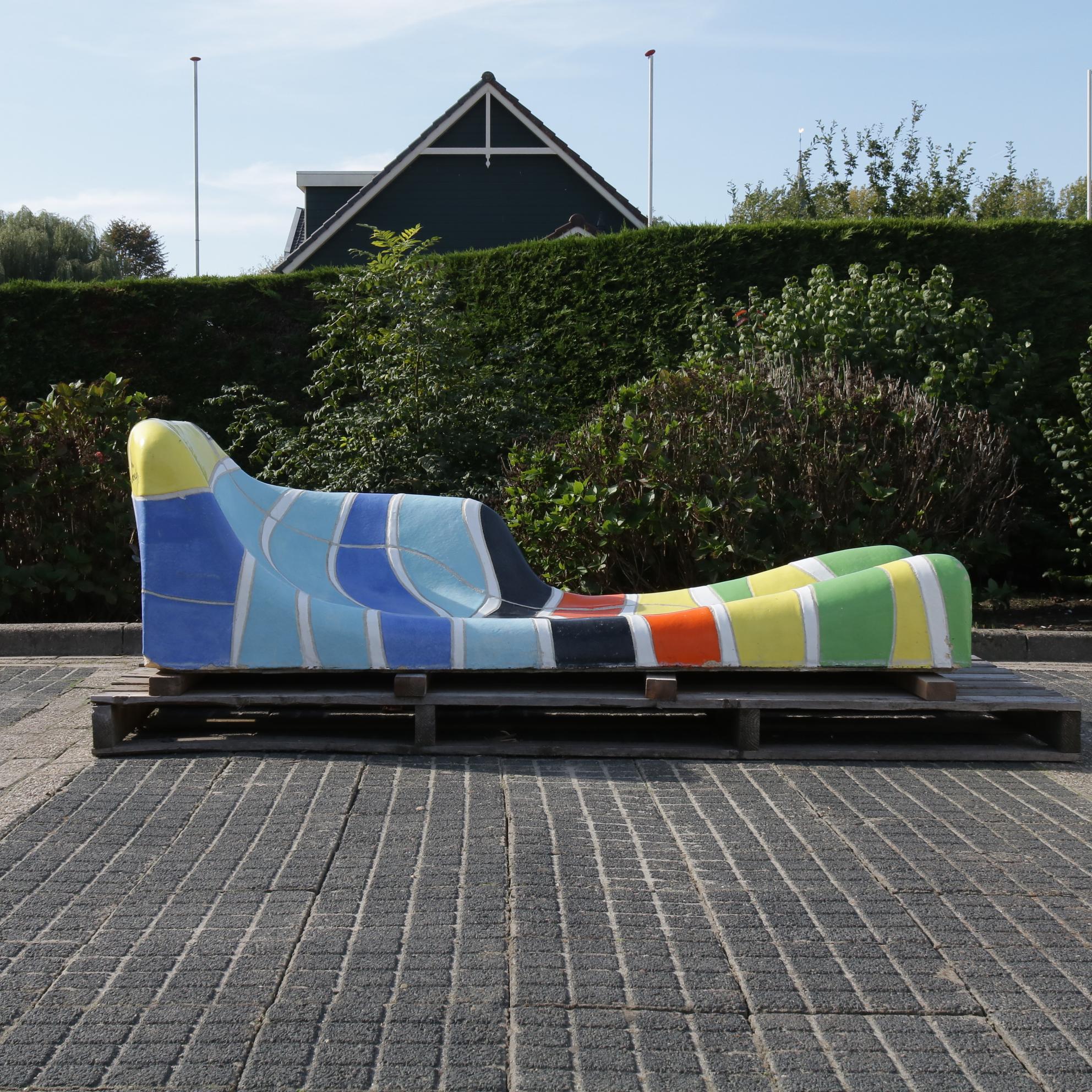 Jan Snoeck Ceramics Daybed or Sculpture from the Ms Volendam, Netherlands 1991 10