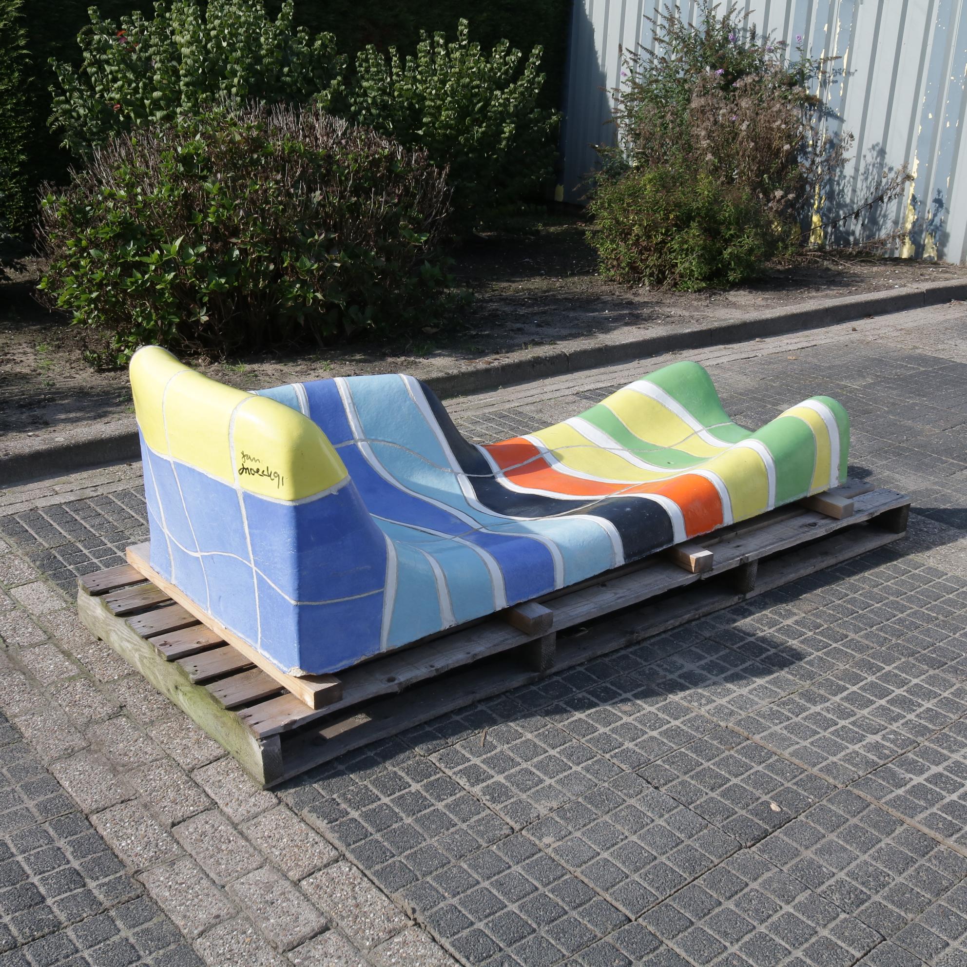 Jan Snoeck Ceramics Daybed or Sculpture from the Ms Volendam, Netherlands 1991 11