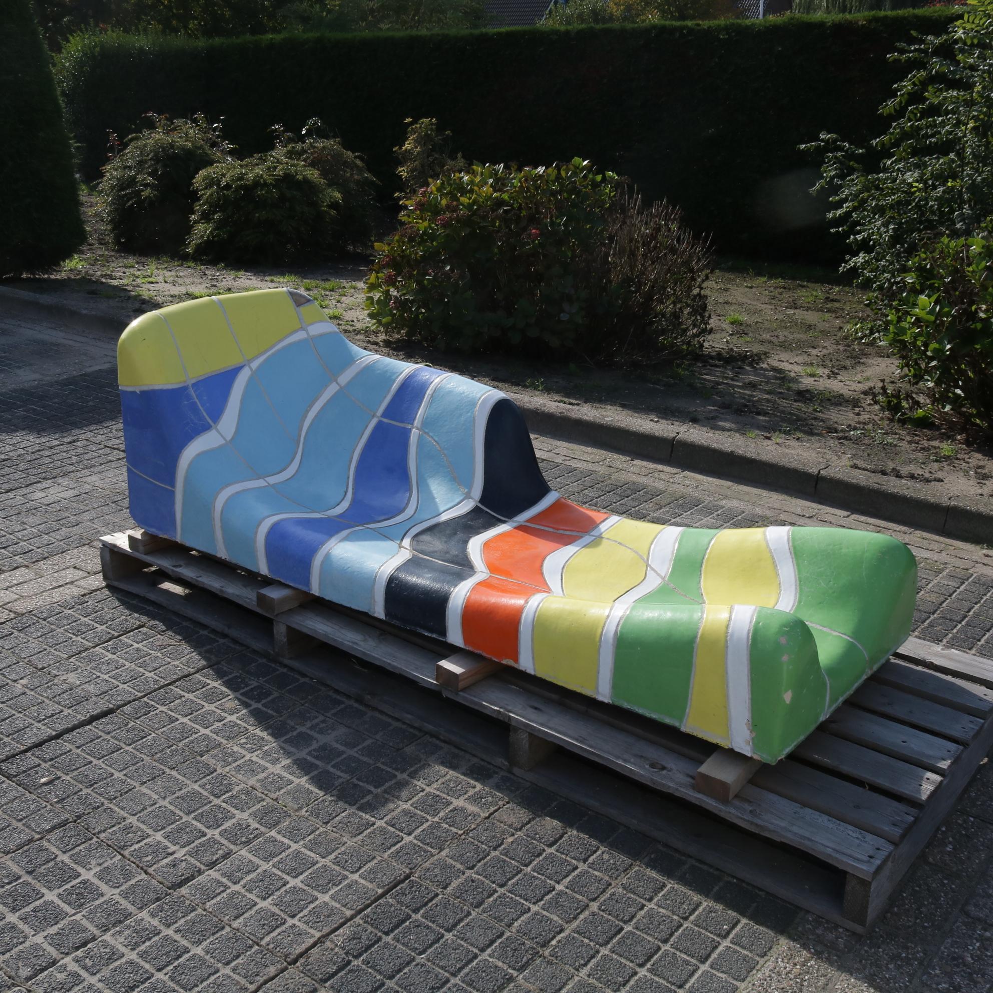 Jan Snoeck Ceramics Daybed or Sculpture from the Ms Volendam, Netherlands 1991 12