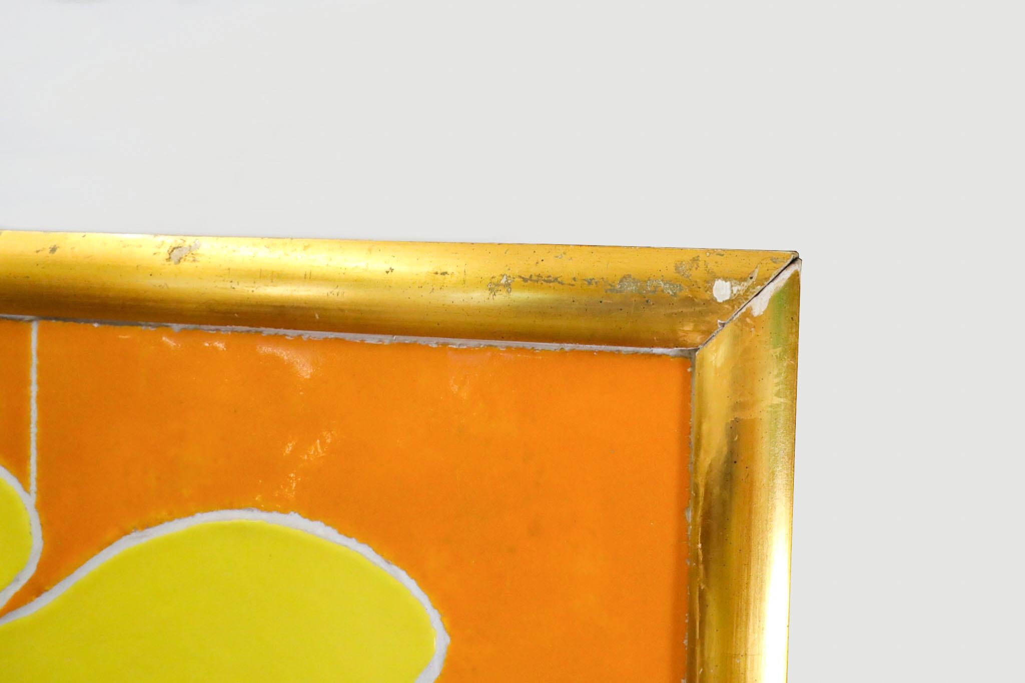Jan Snoeck, grande opera d'arte su piastrelle di ceramica con cornice dorata in vendita 5