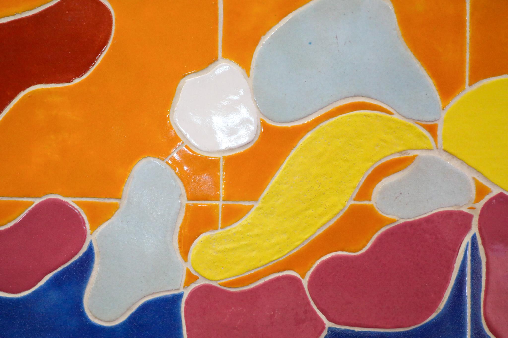 Jan Snoeck, grande opera d'arte su piastrelle di ceramica con cornice dorata in vendita 7