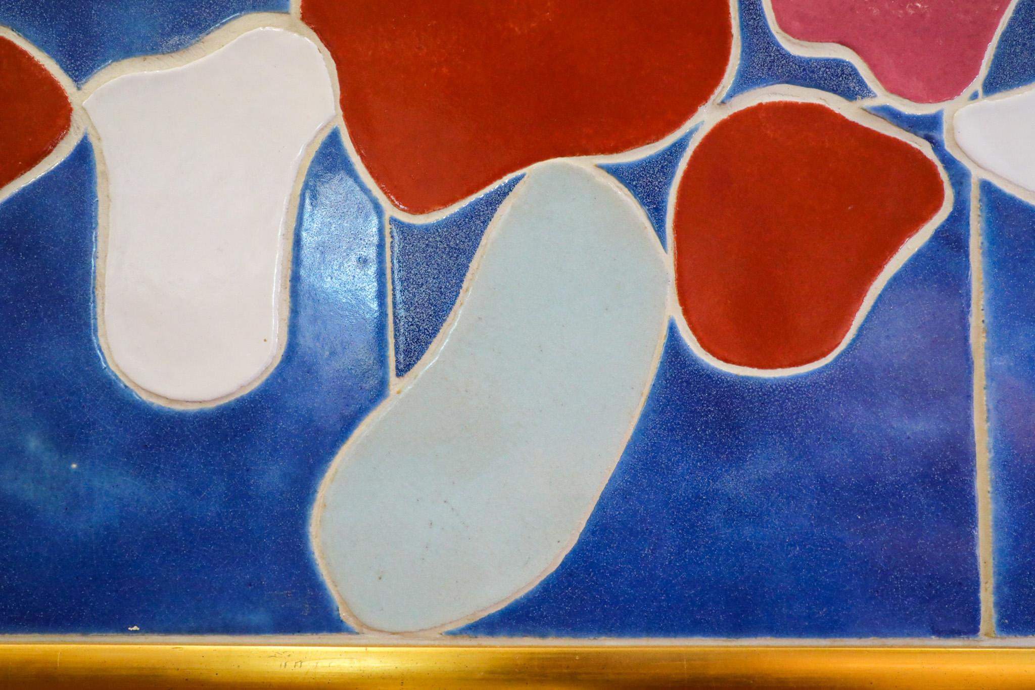 Jan Snoeck, grande opera d'arte su piastrelle di ceramica con cornice dorata in vendita 10