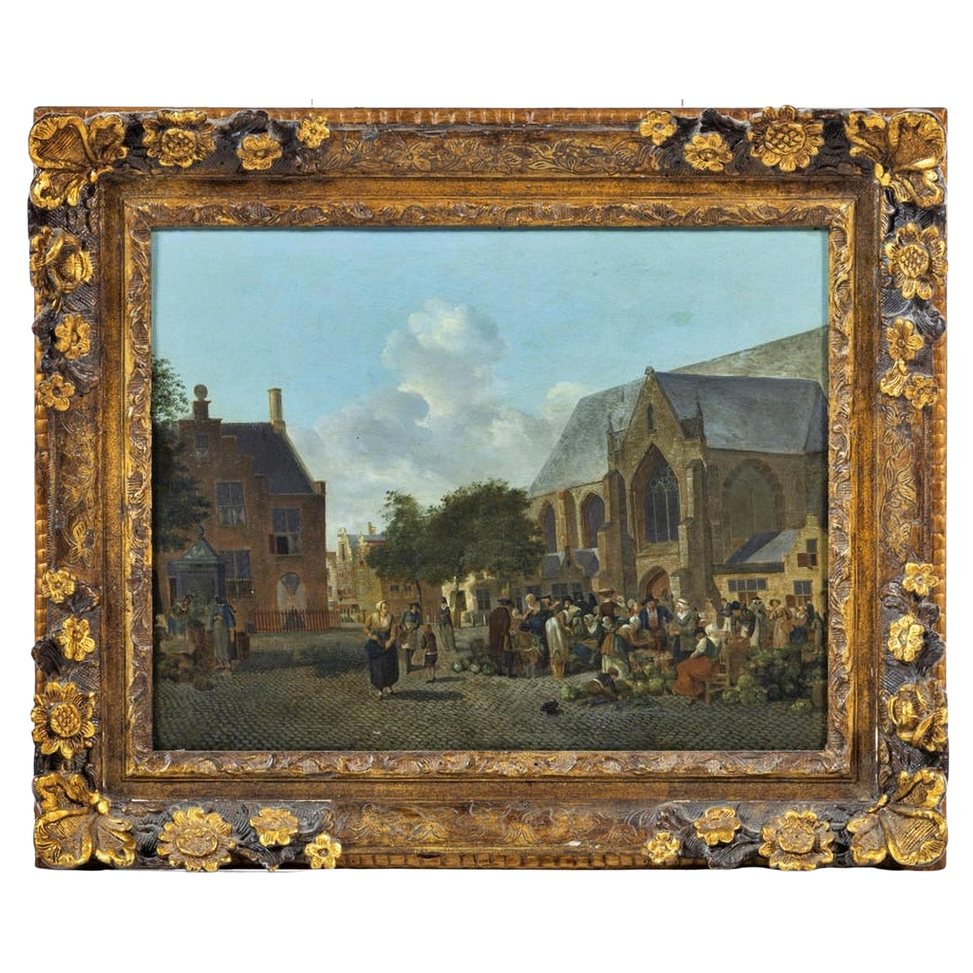 Jan Ten Compe ( 1713, Amsterdam – 1761, Amsterdam ) Flemish Painting  For Sale