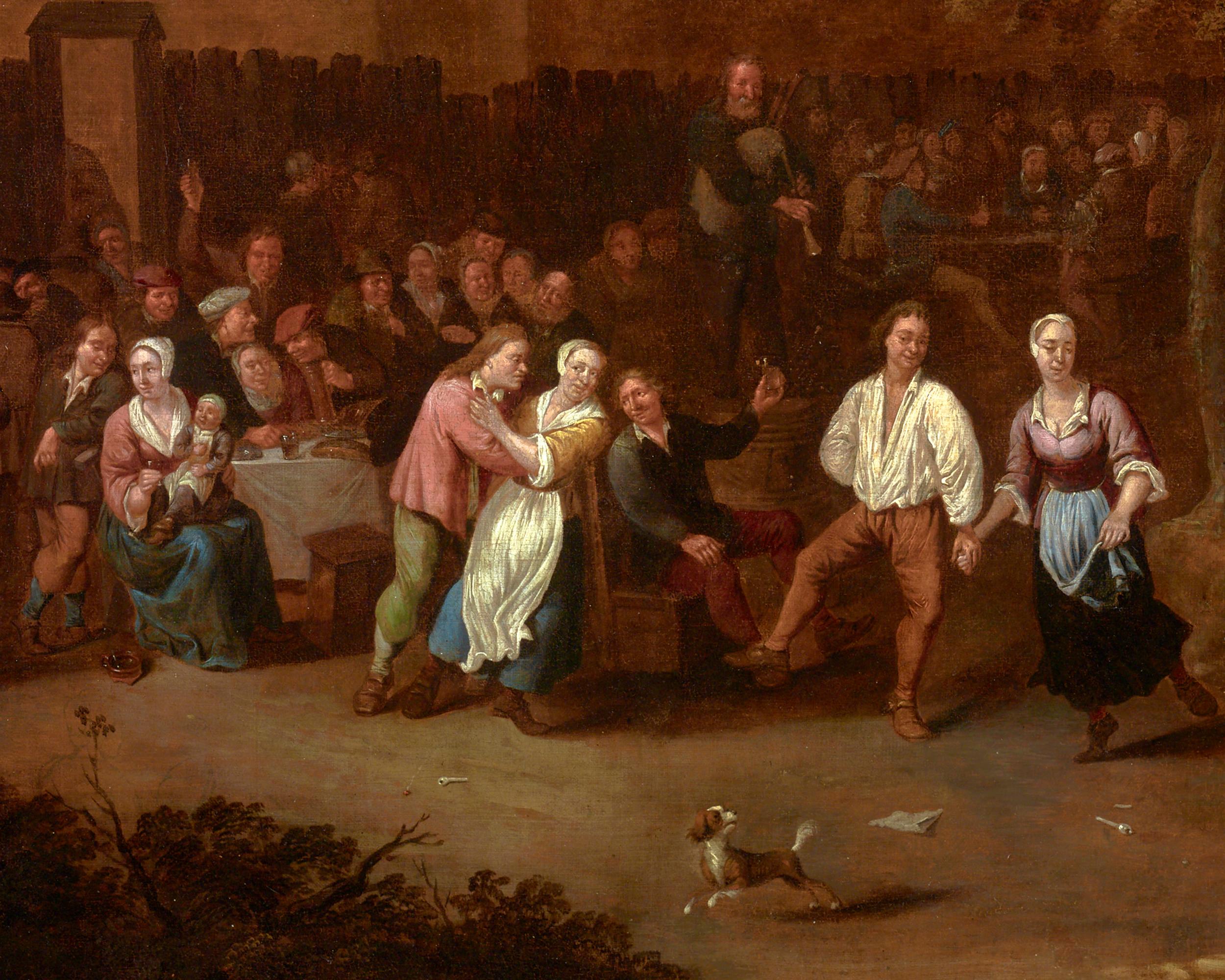 A Peasant Country Scene von Jan Thomas van Kessel im Angebot 2