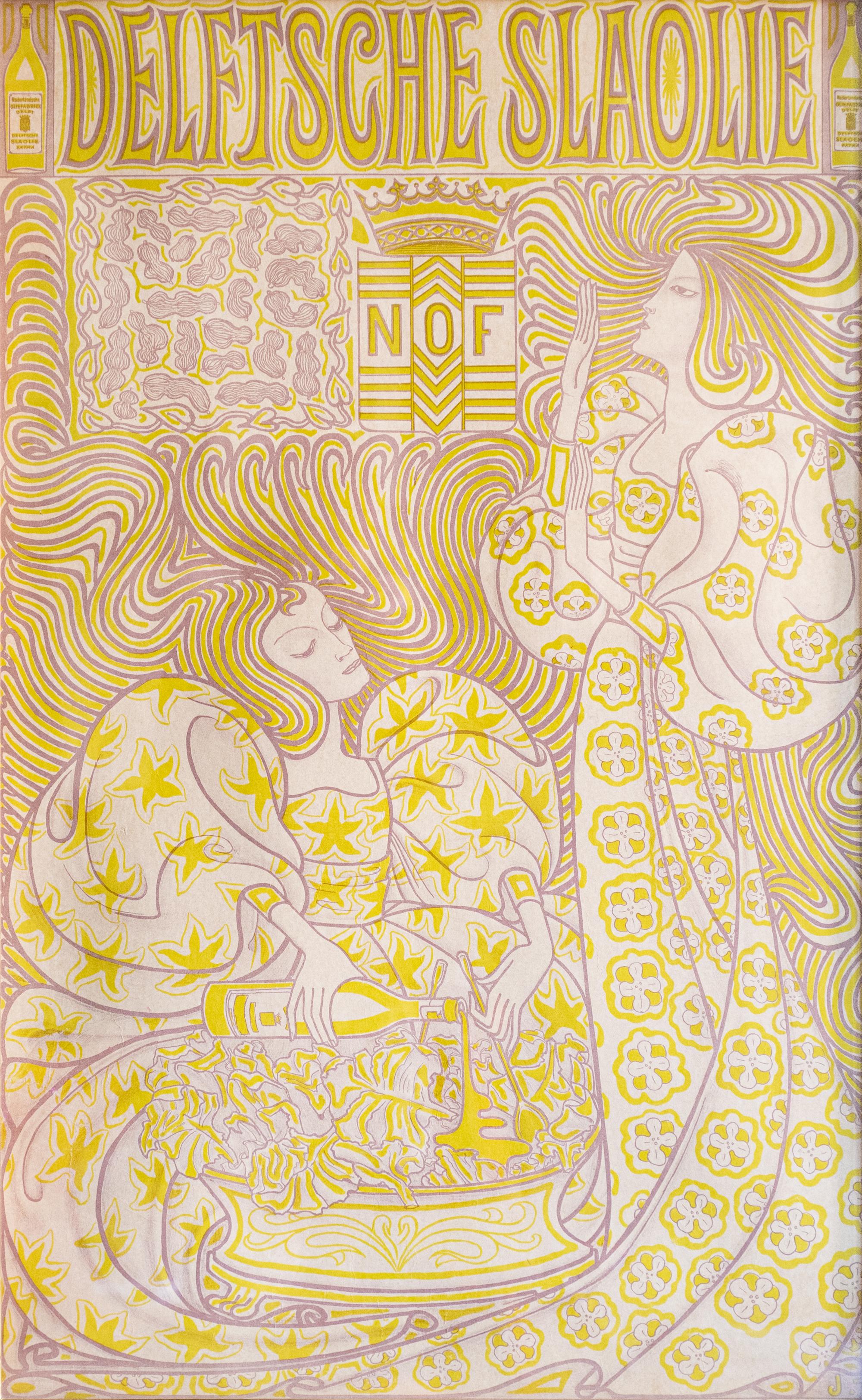 Jan Toorop Figurative Print - Delftsche Slaolie