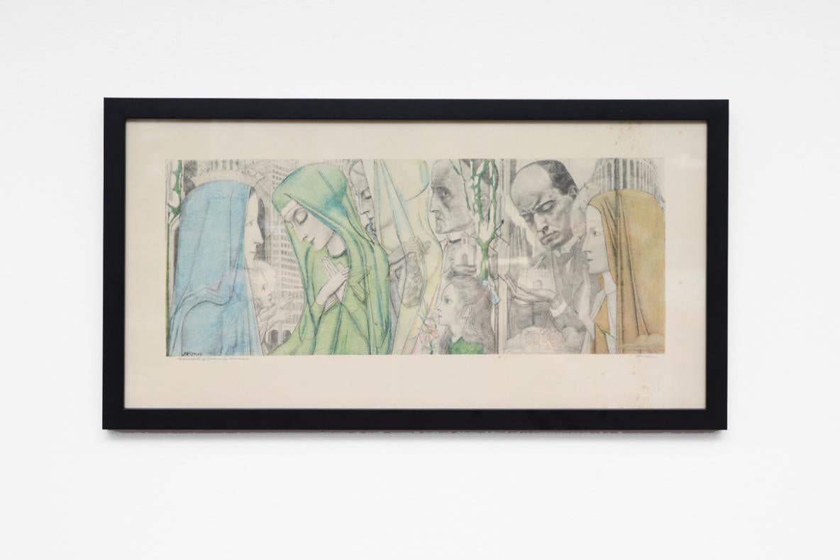 Il pittore e grafico olandese Jan Toorop è considerato uno dei membri più importanti di un gruppo di artisti che ha aperto la strada verso le nuove direzioni in cui si è avventurata l'arte nei Paesi Bassi tra il 1890 e il 1930. Nata nel 1858, questa