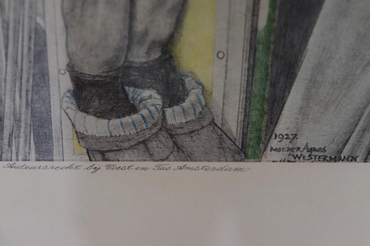 Gerahmter Druck „The Sacrifice“ von Jan Toorop, 1926 im Angebot 1