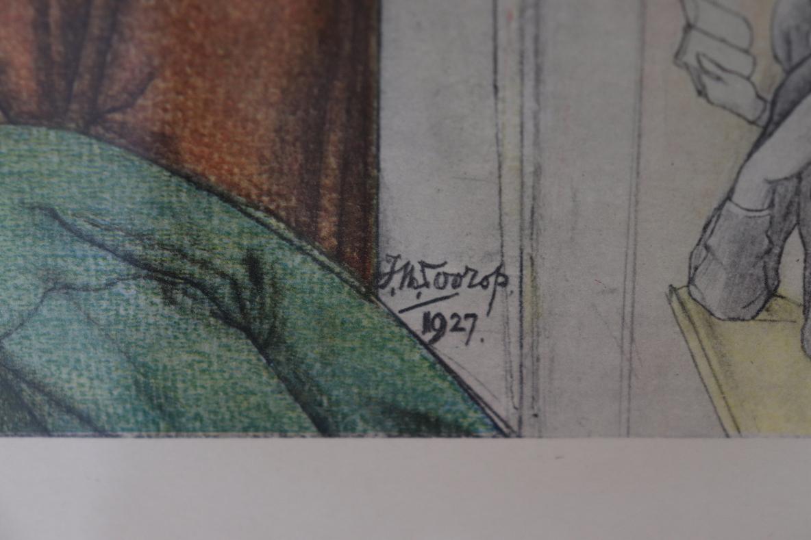 Gerahmter Druck „The Sacrifice“ von Jan Toorop, 1926 im Angebot 2