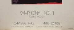 Poster-Symphony No. 1, Tobias Picker-Carnegie Hall, San Francisco Symphony