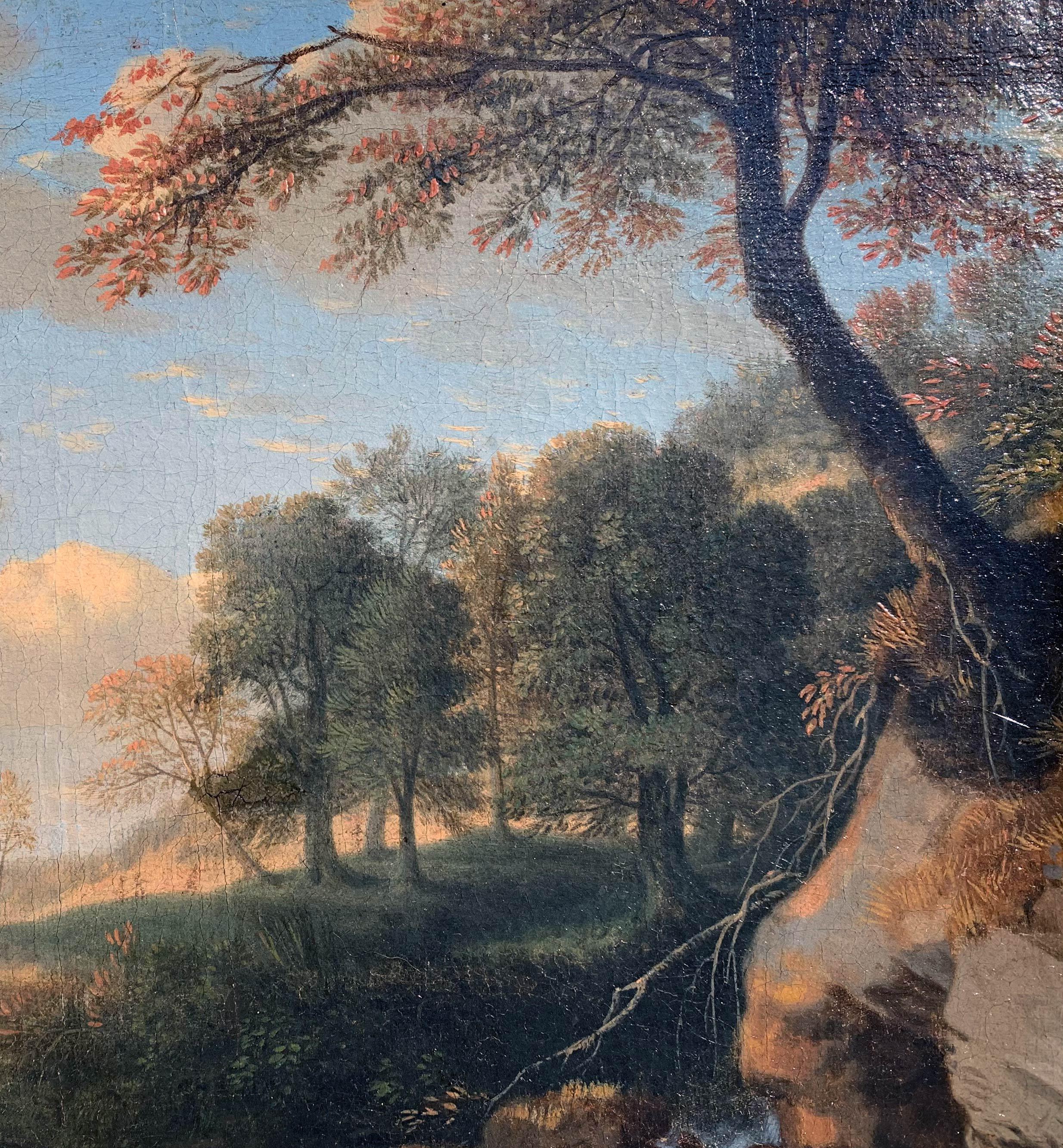Paysage Rocheux Animé Fond Ruine Suiveur De Jan Van Bloemenn (1662/1749) im Angebot 3