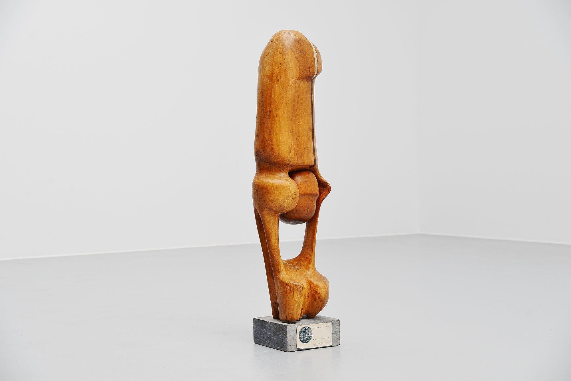 Mid-Century Modern Jan Van De Waterlaat Sculpture, 1973