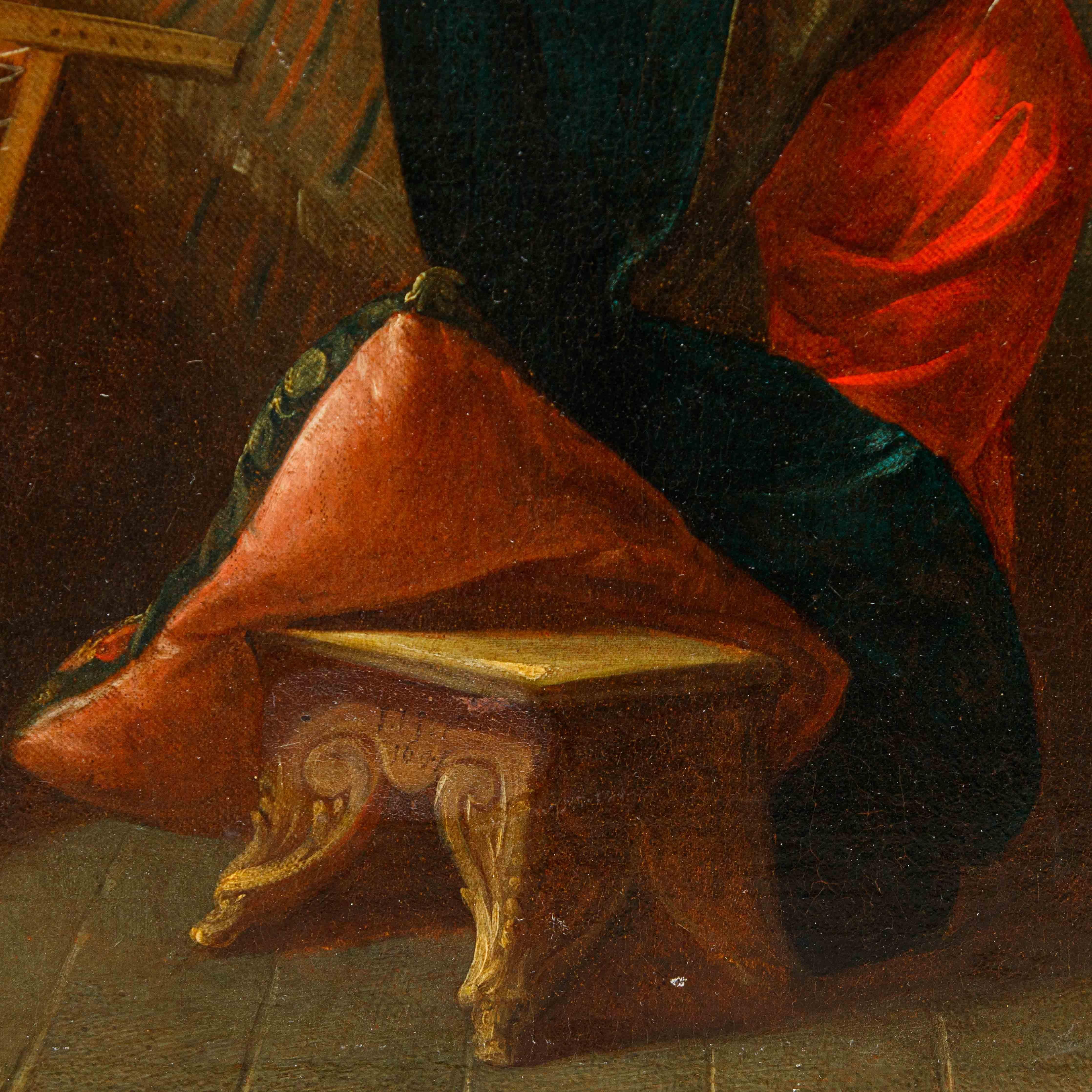 Di Jan van den Hecke (Kwaremont, 1620 – Anversa, 1684), Tarquinio e Lucrezia im Angebot 7