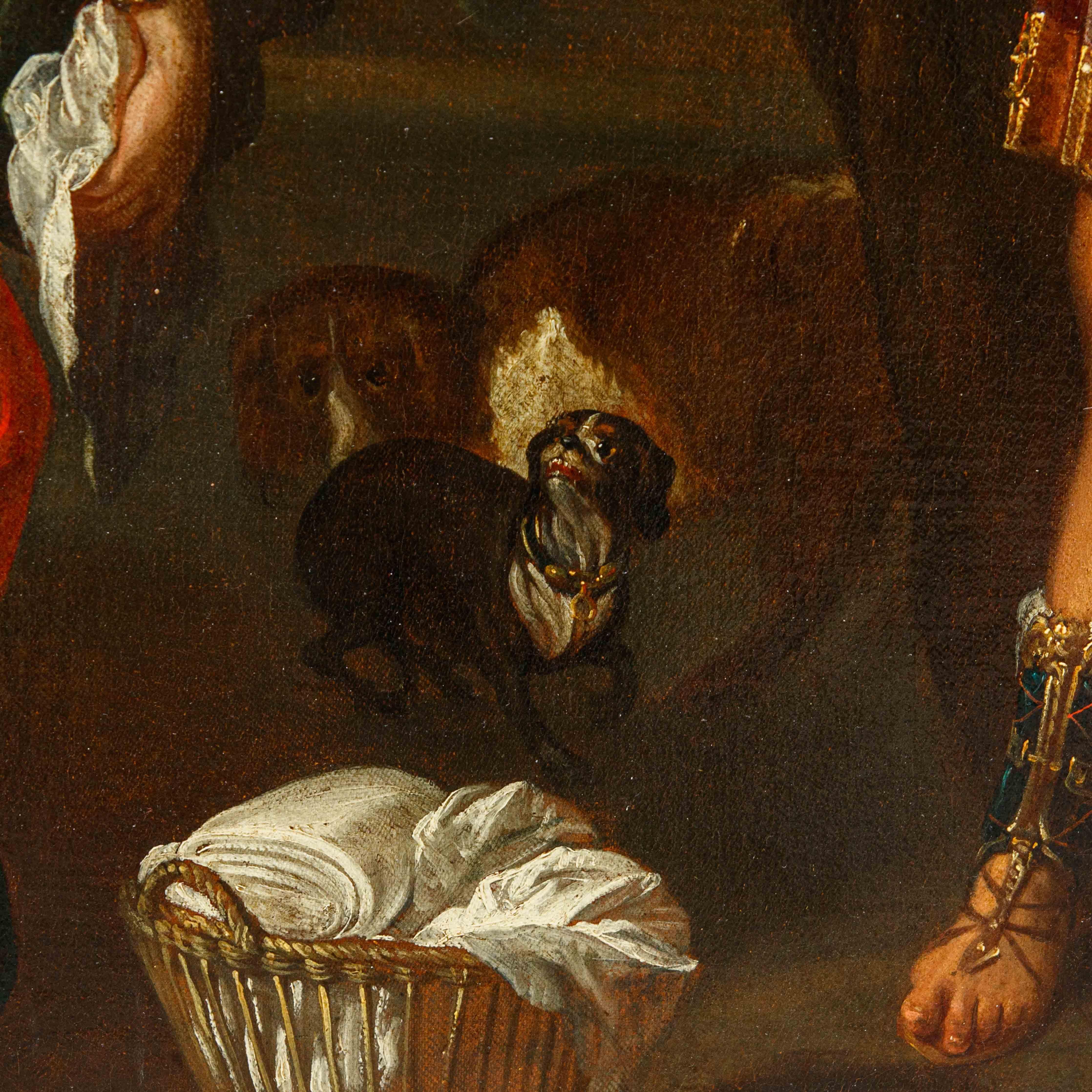 Di Jan van den Hecke (Kwaremont, 1620 – Anversa, 1684), Tarquinio e Lucrezia im Angebot 9