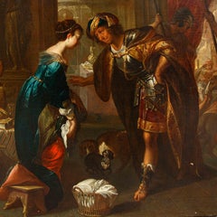 By Jan van den Hecke (Kwaremont, 1620 - Antwerp, 1684), Tarquin and Lucretia