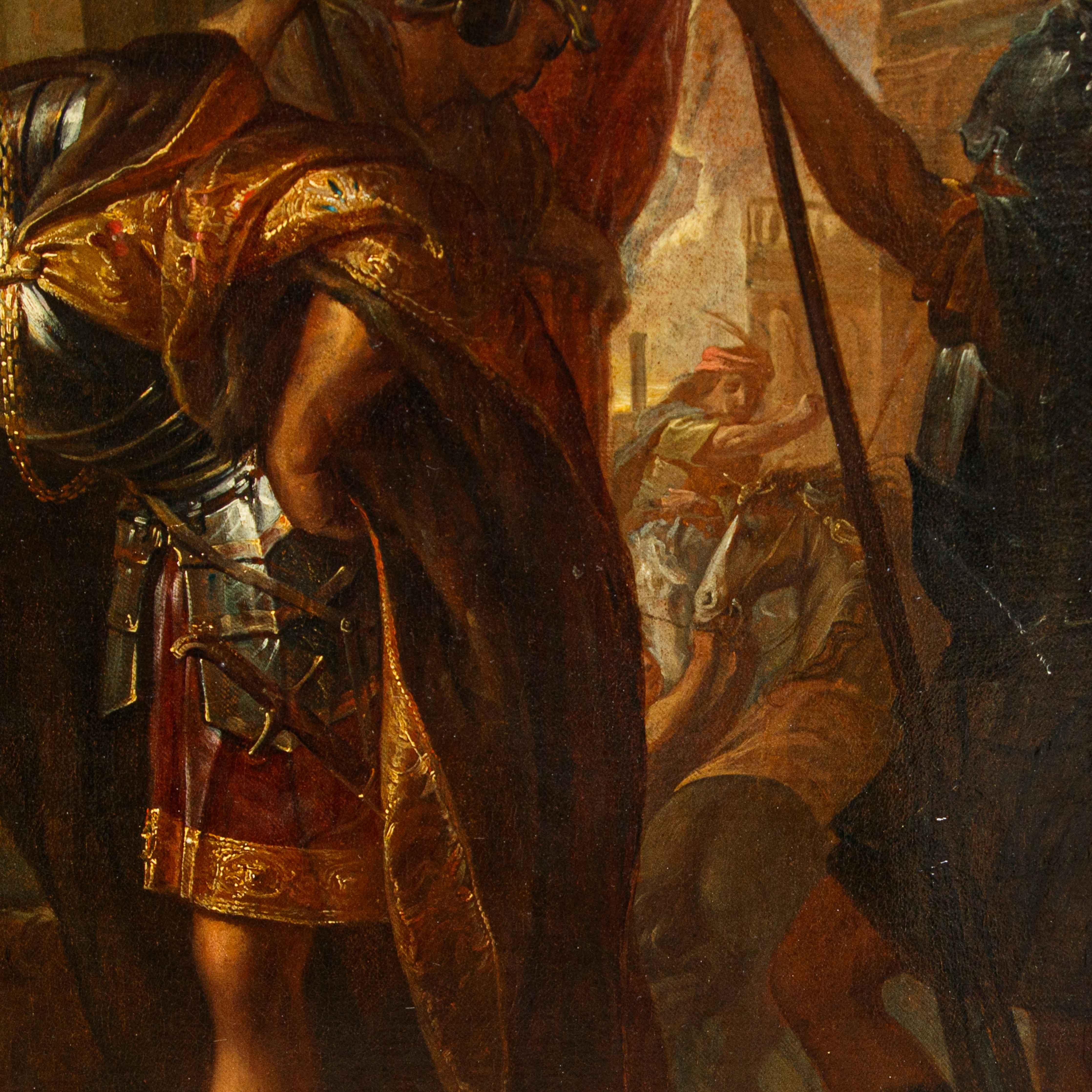 Di Jan van den Hecke (Kwaremont, 1620 – Anversa, 1684), Tarquinio e Lucrezia im Angebot 2
